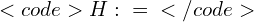  <code>H₀: σ² = σ₀²</code> 