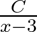 \frac{C}{x-3}