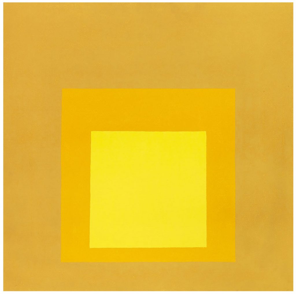 JOSEF ALBERS, Study for: Homage to the square “Towards Fall II”, 1961. Courtesy: Sotheby’s